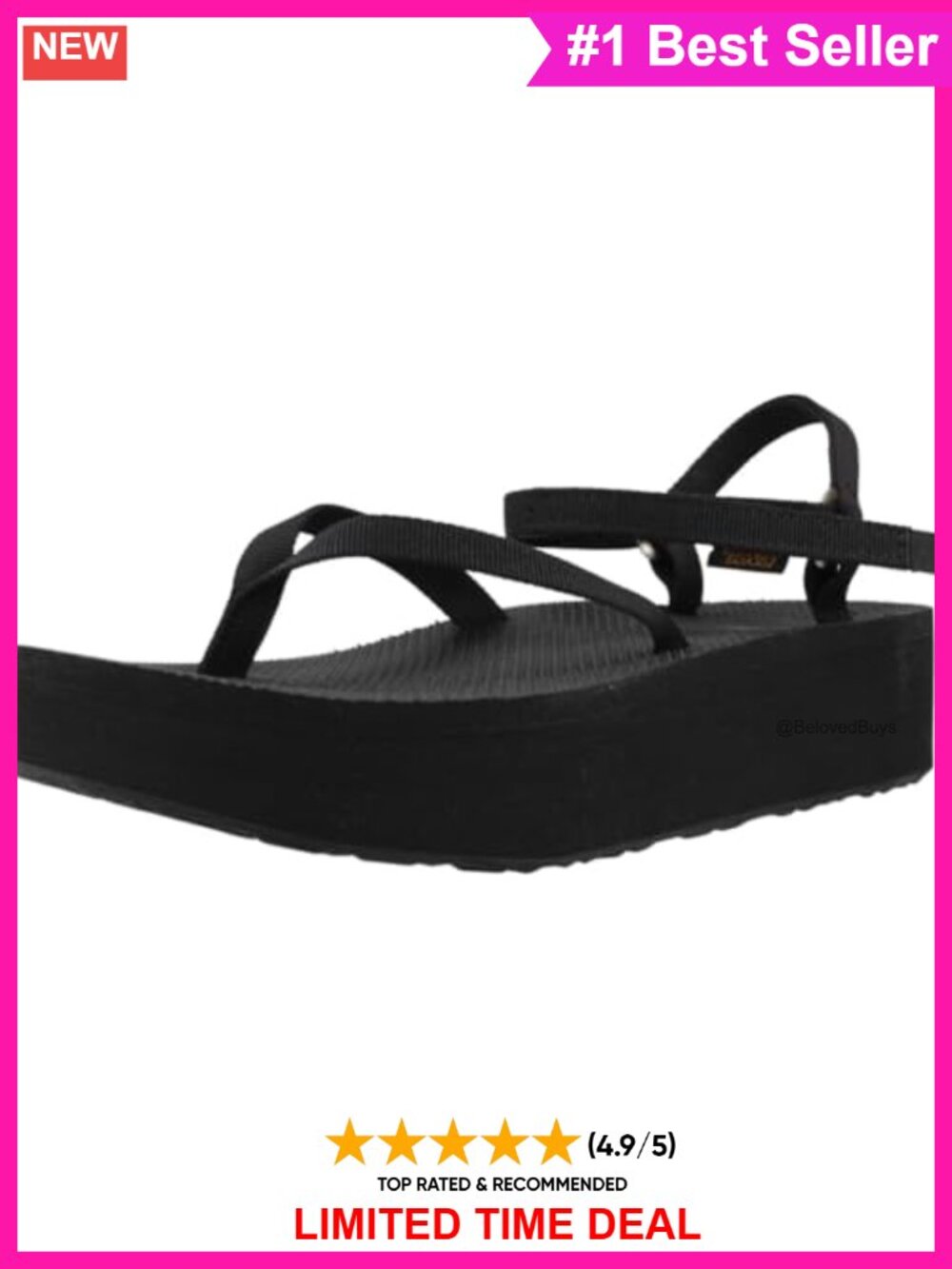 Teva Flatform Slim Sport Sandal Nylon EVA Outdoor Casual